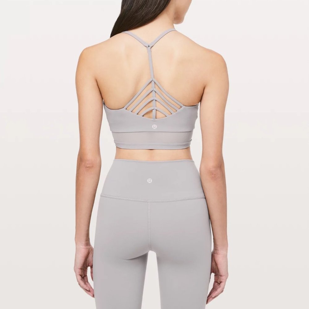 NEW Lululemon Get Strappy Bra Chrome - Picture 1 of 9